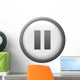 Pause button Wall Decal