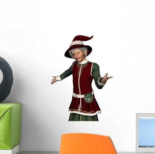 Santa's Elf Presents Wall Decal