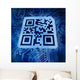 Qr Code Standing Front Wall Mural