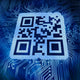 Qr Code Standing Front Wall Mural