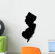 Map of New Jersey USA Wall Decal