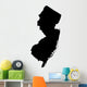 Map of New Jersey USA Wall Decal