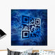 Qr Code Standing Front Wall Mural