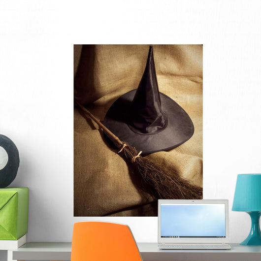 Witch Broom and Hat