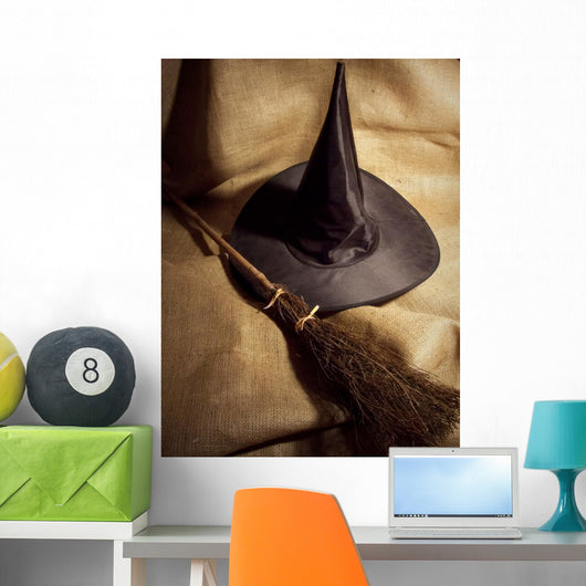 Witch Broom and Hat