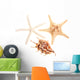 Finger Starfish White Sea Wall Decal
