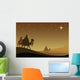 Three wisemans and the star of Bethlehem Wall Mural