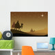 Three wisemans and the star of Bethlehem Wall Mural
