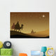 Three wisemans and the star of Bethlehem Wall Mural