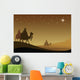 Three wisemans and the star of Bethlehem Wall Mural