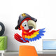 Parrot pirate pointing Wall Decal