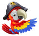 Parrot pirate pointing Wall Decal