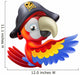Parrot pirate pointing Wall Decal