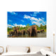 Elephants River Wall Mural