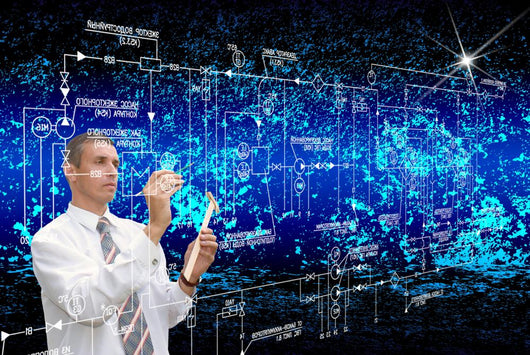 Engineering designing cosmic technology Wall Mural