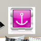 Anchor Pink Square Web Wall Mural