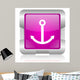 Anchor Pink Square Web Wall Mural