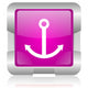 Anchor Pink Square Web Wall Mural