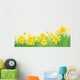 Vector Daffodil Flowers Wall Decal
