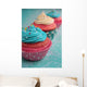 Pink and Blue Cupcake Wall Mural