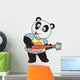 Cartoon Panda Playing Guitar Wall Decal