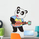 Cartoon Panda Playing Guitar Wall Decal