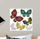 Set fantasy vintage butterfly Wall Decal