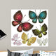 Set fantasy vintage butterfly Wall Decal