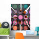 Makeup brushes and shadows Wall Mural
