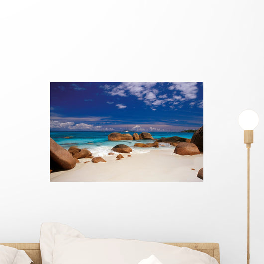 boulders in the sand Wall Mural