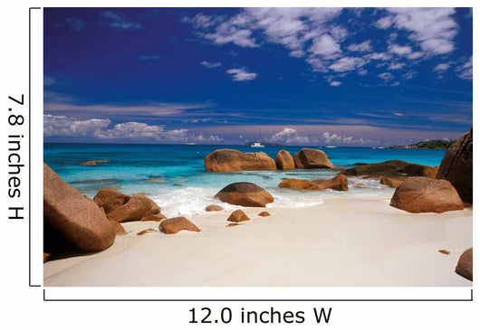 boulders in the sand Wall Mural