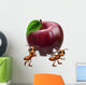 Ants Carrying a Big Apple Wall Mural