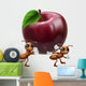 Ants Carrying a Big Apple Wall Mural