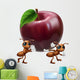 Ants Carrying a Big Apple Wall Mural