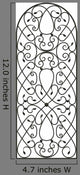 Iron fence with flowers and leaves Wall Decal