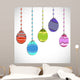 Vintage Easter seamless pattern with decorated eggs. Wall Mural
