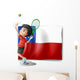 Tennis Player with Chile Wall Mural