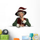 Thoughtful Christmas Elf Wall Decal