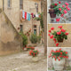 Italian Style Backyard Collage Wall Mural
