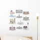 Symbols of US cities Wall Decal