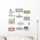 Symbols of US cities Wall Decal