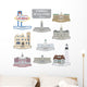 Symbols of US cities Wall Decal