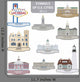 Symbols of US cities Wall Decal