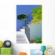steps of house in spanish pueblo Wall Mural