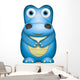 Little Blue Crocodile Wall Decal