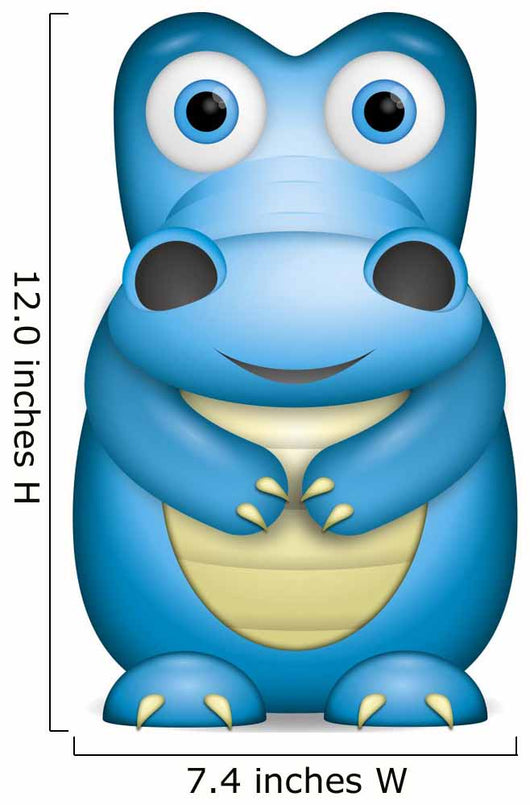 Little Blue Crocodile Wall Decal