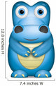 Little Blue Crocodile Wall Decal