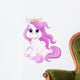 Cute Horse Princess Wall Decal