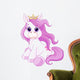 Cute Horse Princess Wall Decal