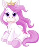 Cute Horse Princess Wall Decal